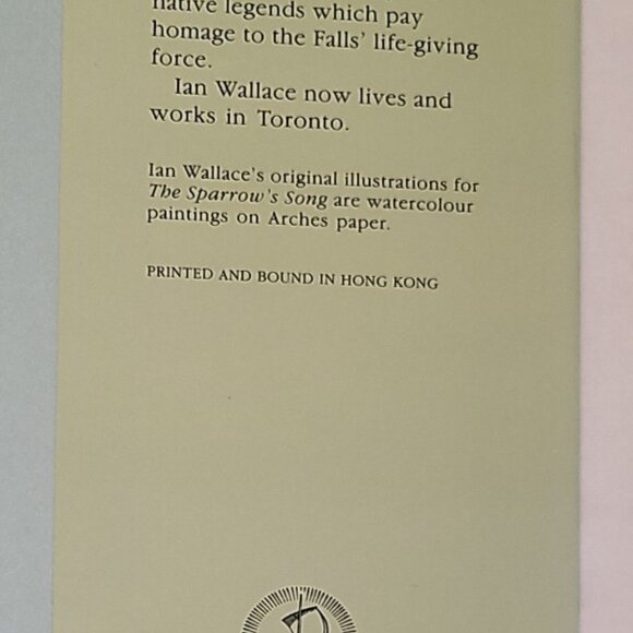 Sparrow's Song Ian Wallace 1986 brother sister HC DJ Penguin Books Canada Ex Con - Picture 4 of 10